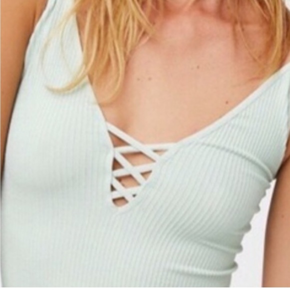 Intimately Free People The Crossfire Cami Ribbed Seamless Tank Top Size M/L - Picture 1 of 7